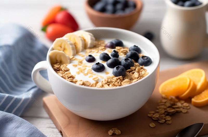 健康早餐食品格兰诺拉麦片,高清,摄影图,摄影图片,图片大全,摄影图免费下载